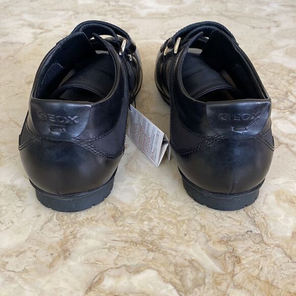 NWT GEOX Respira  Symbol Man Leather Sneaker Shoes - Picture 6 of 11